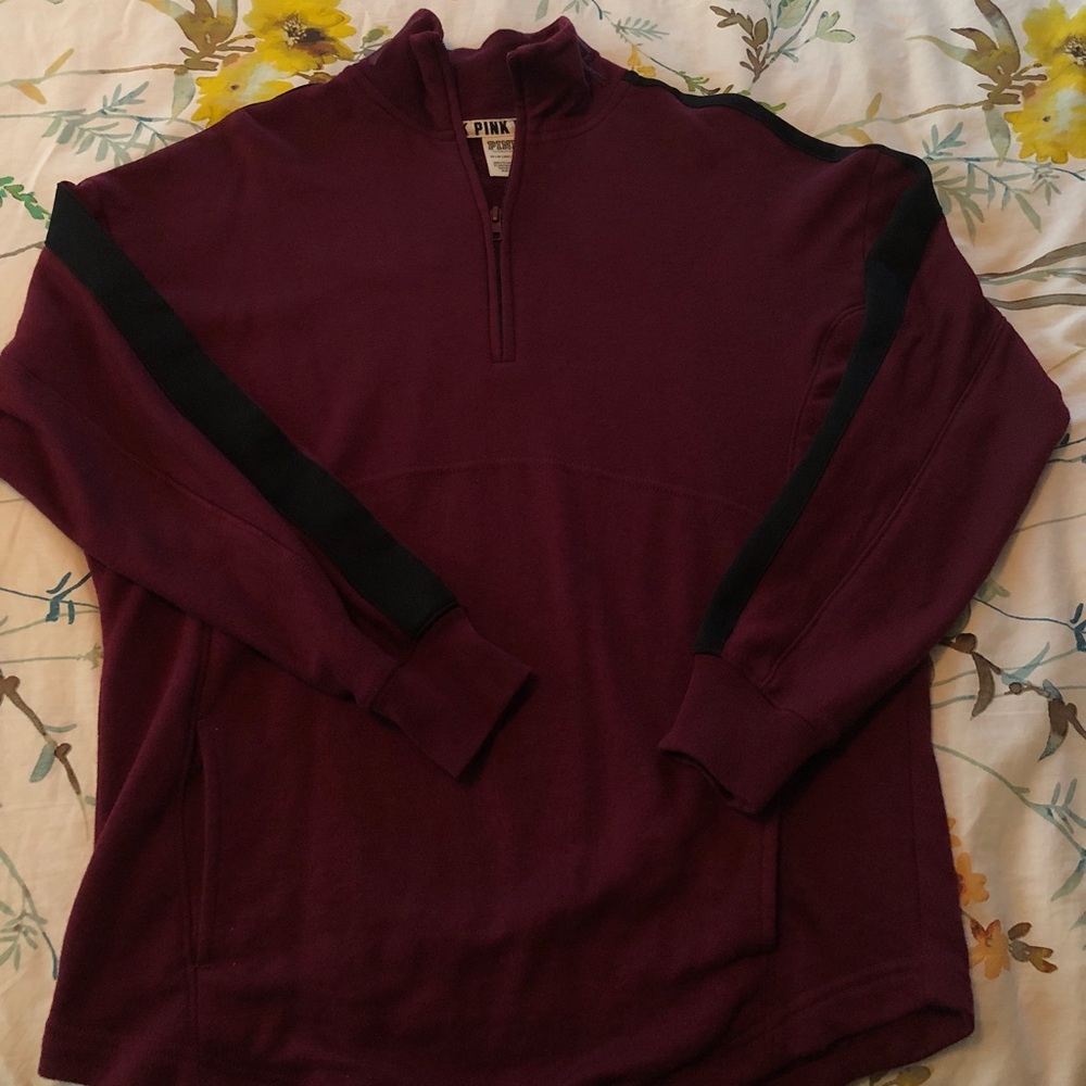 Maroon half zip